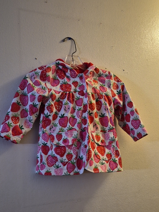 Hatley Other - Hatley Pink Strawberry Raincoat with Red Lining